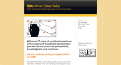 Desktop Screenshot of bittersweetestatesales.com